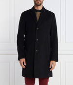 Хлопковое пальто h-hyde-c-224 BOSS BLACK - черный(50485199)