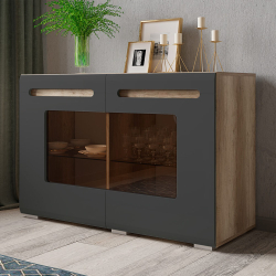 Комод Наоми КМ-10, Дуб каньон/Графит нубук