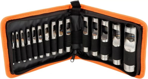 Набор просечек 15 предм. 3,0-25,0 мм, в сумке (АВТОDЕЛО)