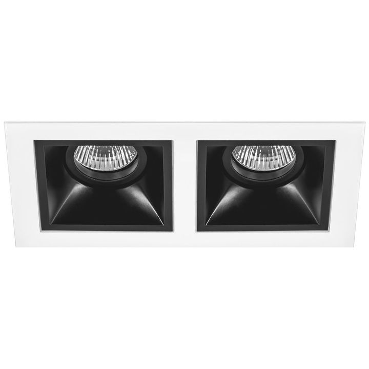 Комплект из светильников и рамки Lightstar Domino Quadro (214526+214507+214507) D5260707