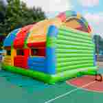 Коммерческий надувной батут «Зверята с крышей 2» без горки, 8*6*5 м