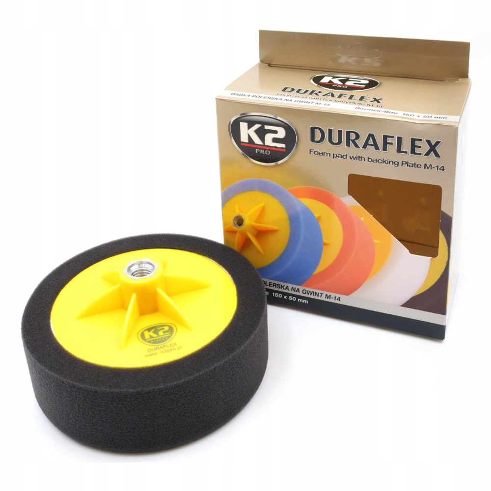 ПОЛИРОВАЛЬНАЯ ГУБКА К2   DURAFLEX M14 ЧЕРНАЯ 150 MM