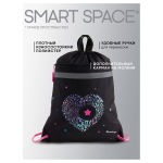 Мешок для обуви 1 отделение Berlingo "Beauty", 360*460мм, вентиляционная сеточка , светоотражающая лента, карман на молнии