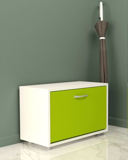 белый / лайм