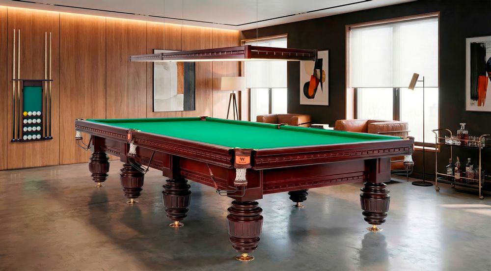 Лампа плоская светодиодная "Turnus" (махагон, серебристый отражатель, 305х66х10см)