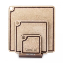 Набор подставок для горячего 3шт ComposeEat ProFashion порфир кремовый