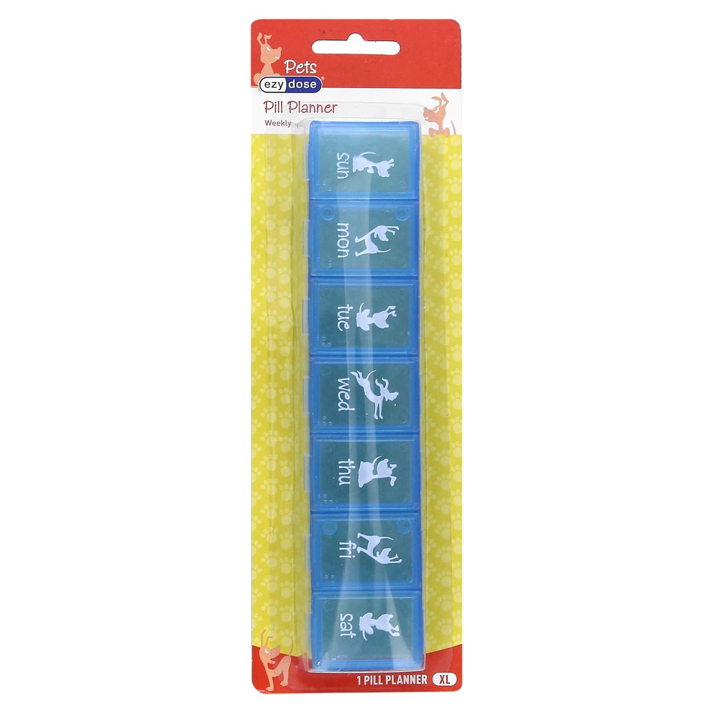 Ezy Dose, Now Pets, еженедельный органайзер для таблеток, для собак, размер XL, 1 шт.