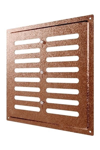 Решетка вентиляционная MER регулируемая 250х250 окраш.сталь Antique copper ERA