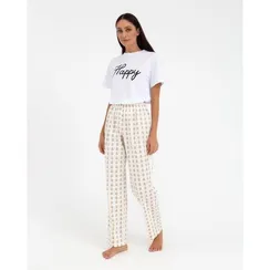 Брюки женские KAFTAN "Drops", р. 40-42, белый