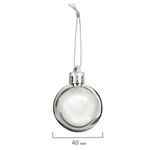 Шары елочные ЗОЛОТАЯ СКАЗКА, НАБОР 12 шт., пластик, 4 см, СЕРЕБРИСТЫЕ, глянец, подвес, 591125