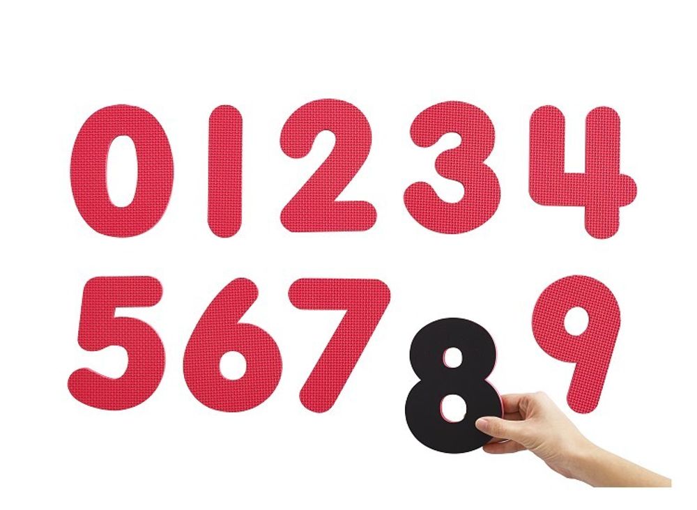 Цифры Магнитные мягкие  &quot;0-9&quot; (15см., 10 шт.)