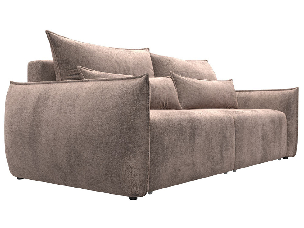 Диван прямой Лига-051 НПБ ВЕЛЮР TOWER 05 бежевый