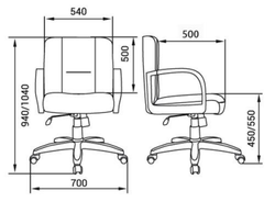 Кресло для руководителя БОНН СТАНДАРТ КОРОТКИЙ