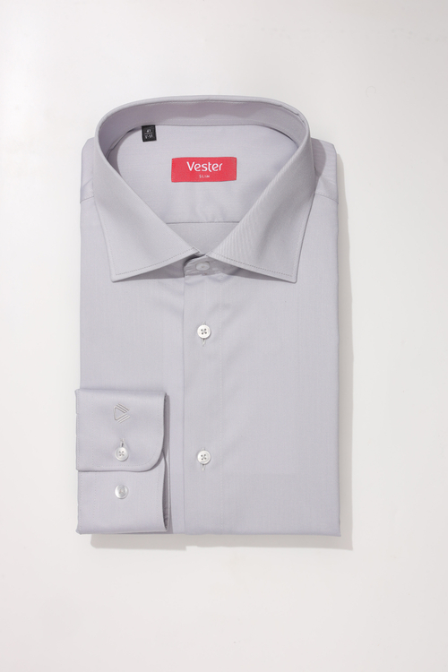 Сорочка мужская VESTER длинный рукав, цвет серый, бамбуковое волокно 515182 11
