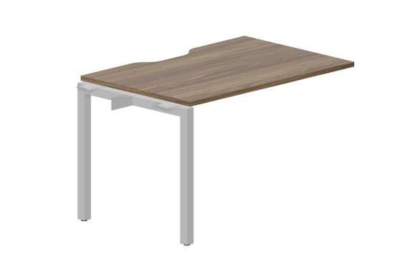 стол Polo 1180х780х750мм (с эргономичным вырезом) - приставной элемент