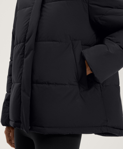 Oysho Водоотталкивающая утепленная куртка Primaloft®, черный