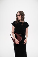 Чёрная трикотажная кофточка