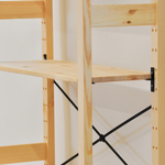 Стеллаж, 89х30х179, Ивари, деревянный, для игрушек и книг, напольный, Dipriz