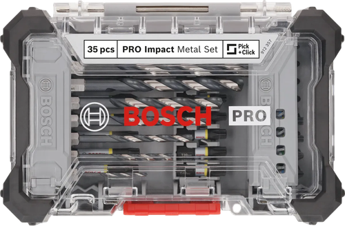 Набор свёрл и бит PRO Impact Metal Set BOSCH 2608521U80
