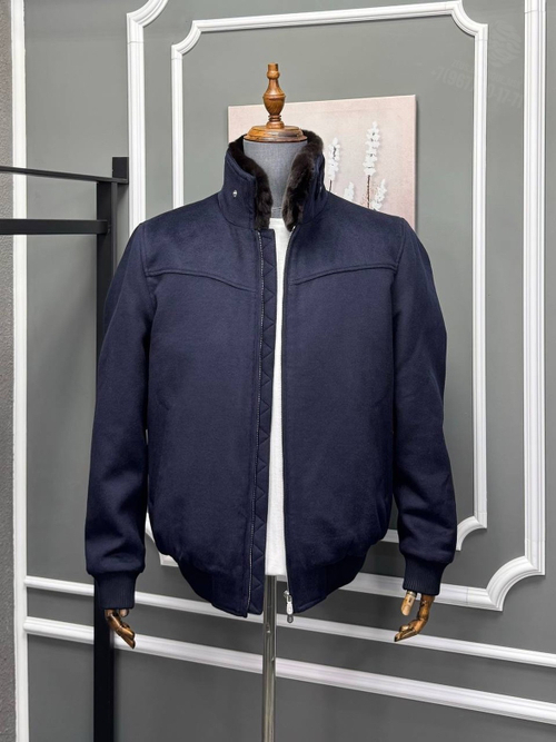 Кашемировый бомбер Brunello Cucinelli с мехом