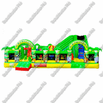 Коммерческий надувной батут "Джунгли с двумя входами" 10*7*4