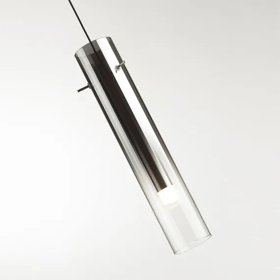5062/5L PENDANT ODL24 383 черный/темн.хром/металл/стекло Подвес LED 5W 3000K SHINY