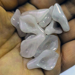 Бусина Бутон розовый кварц асс.