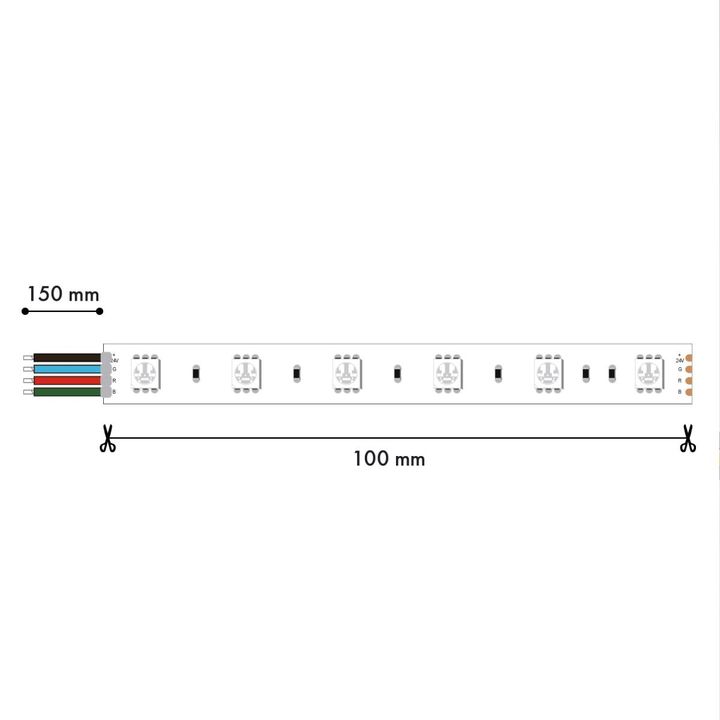 Лента светодиодная 5M SMD2835RGB 27W/m RGB+W+W IP20 Favourite 2001-82720
