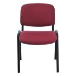 Стул Helmi HL-F01 "Изо", каркас черный, обивка ткань бордовая