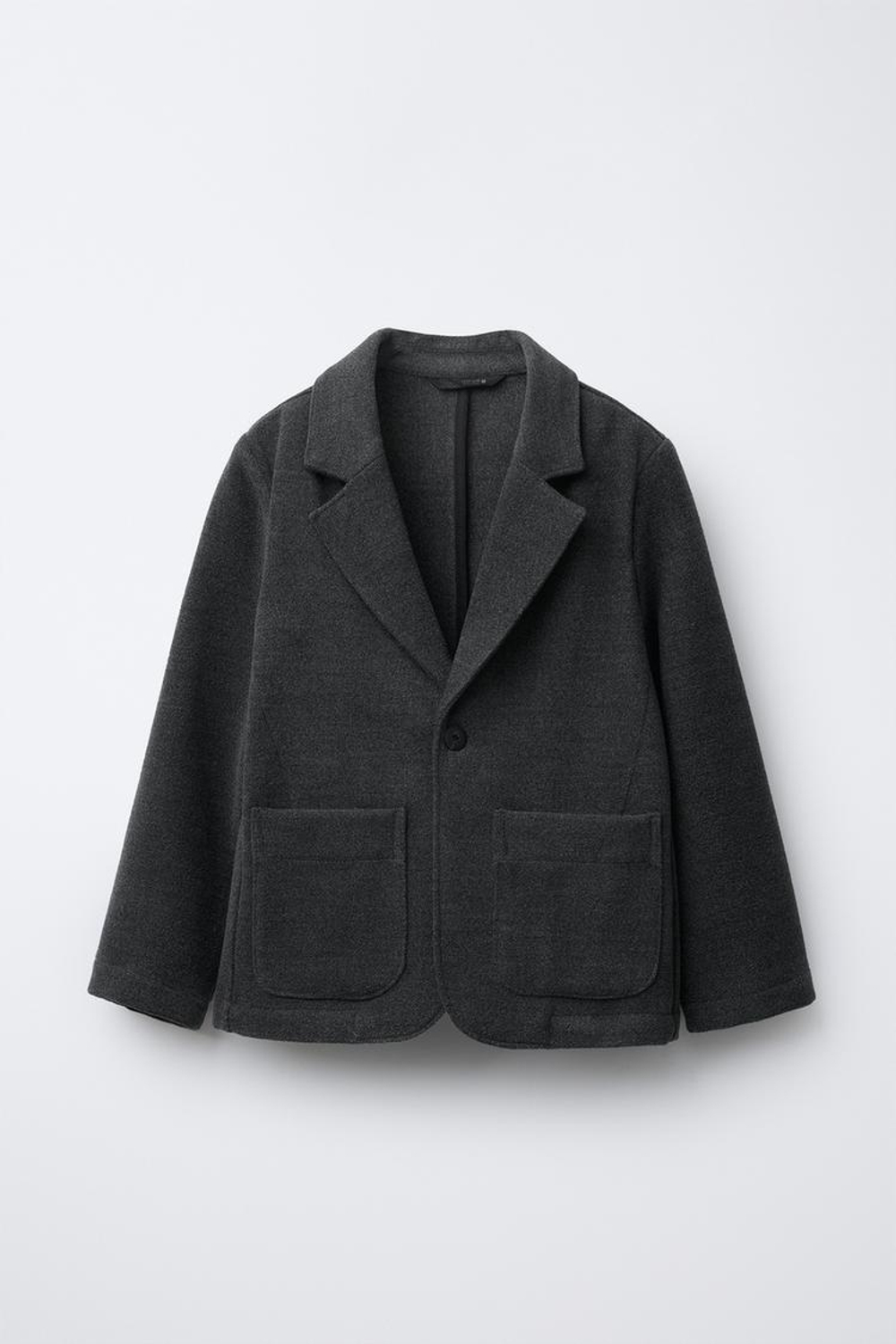 ZARA БЛЕЙЗЕР ИЗ ШЕРСТЯНОЙ ТКАНИ, СЕРЫЙ