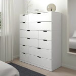Комод - IKEA NORDLI/НОРДЛИ ИКЕА, 47х120х145 см, белый