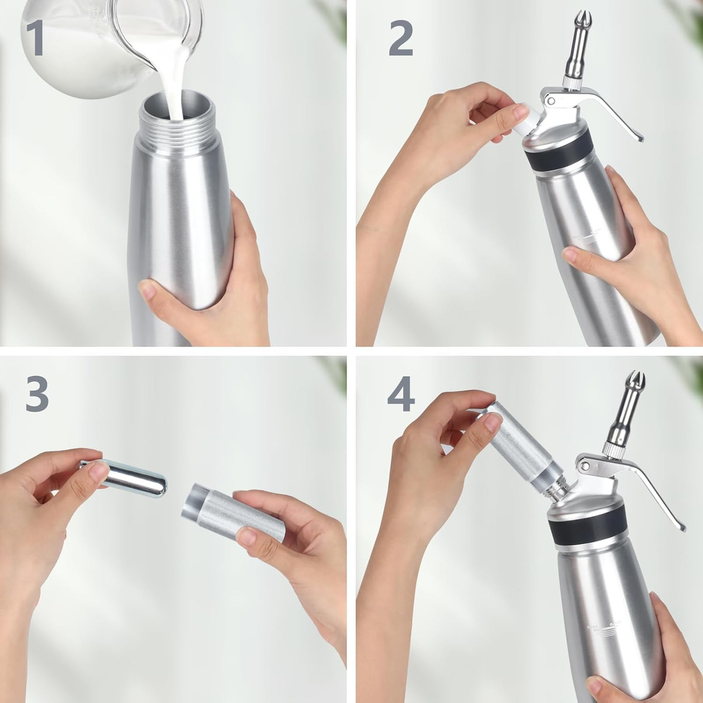 Сифон (кремер) для сливок «Крим профи» 1л.