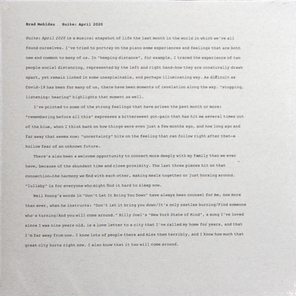 Brad Mehldau / Suite - April 2020 (LP)