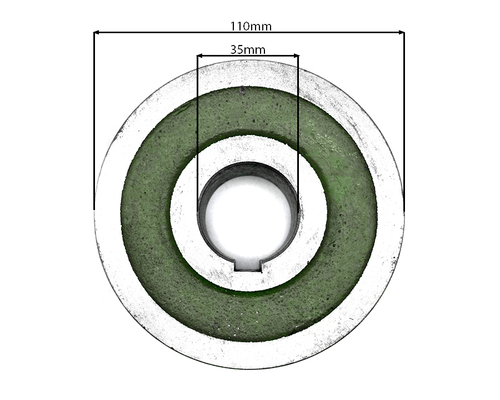 Шкив нижний двухручейковый привода горки Anna