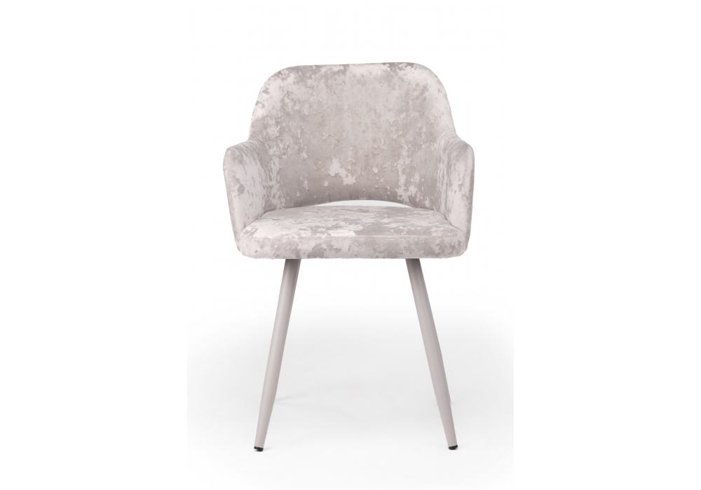 Стул на металлокаркасе Woodville Эолин латте (simple 008), серый