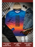 Термонаклейка на одежду, термопринт Я жив в черном