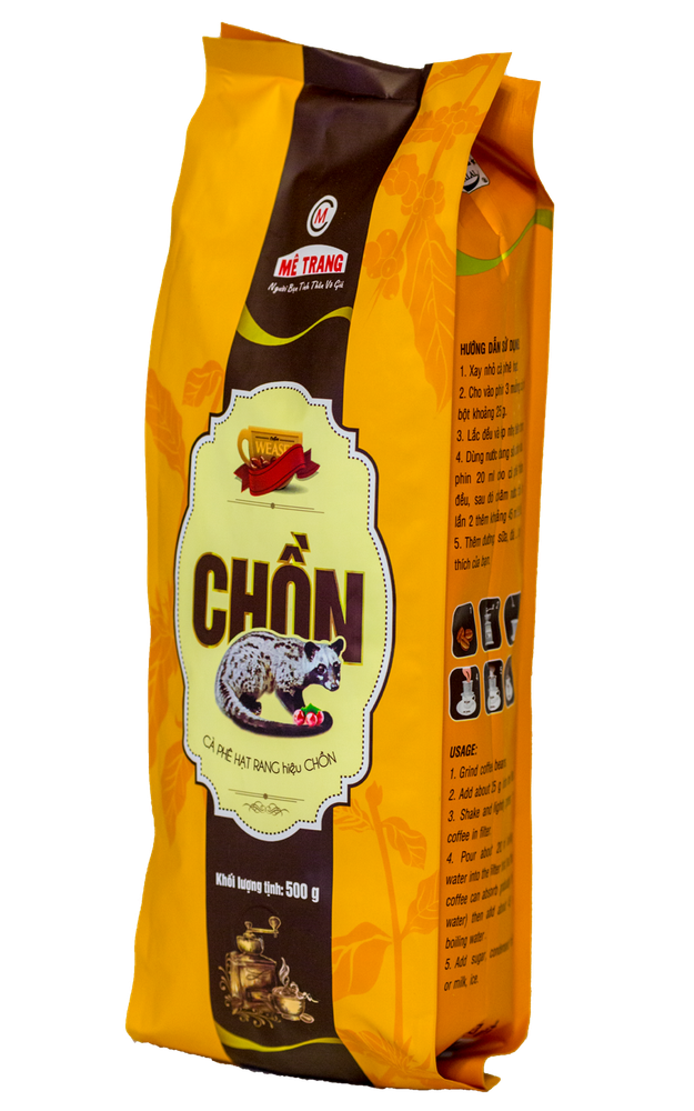 Кофе Me Trang Weasel Chon Kopi Luwak зерновой 500 гр 2