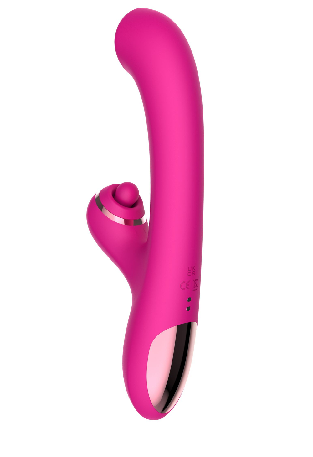 Розовый вибратор-кролик с усиленной стимуляцией точки G (Цвет: розовый)