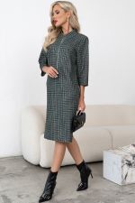 Платье Милана (зеленый/серый) Р11-1248 Nikol