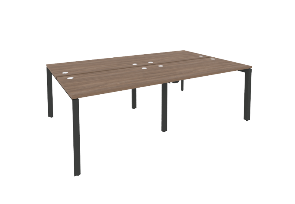 Рабочая станция на П-образном металлическом каркасе 4 места 1635 Onix