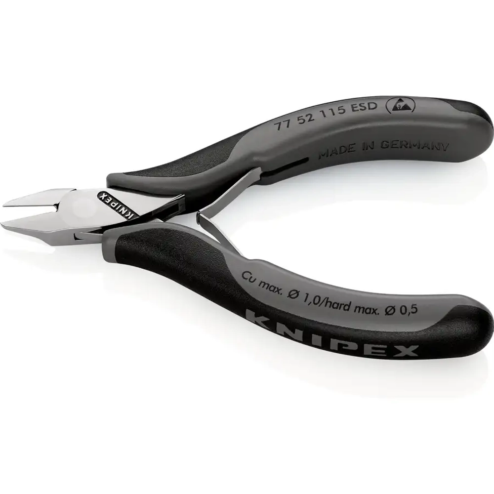 Кусачки боковые для электроники антистатические 115 мм Knipex 77 52 115 ESD