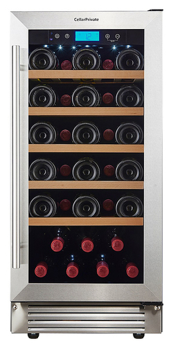 Винный шкаф Cellar Private CP032-1T серебристая дверь