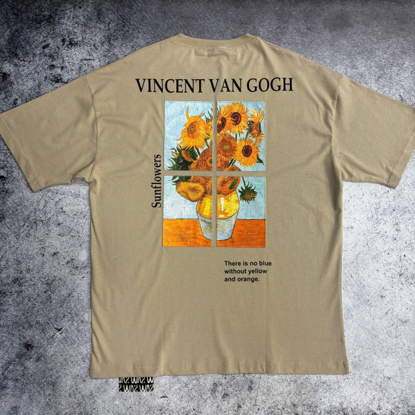 Футболка Saw Van Gogh Sunflowers biege