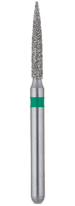 Бор алмазный зеленый  Frank Dental типа FG - D.862.012.G.FG