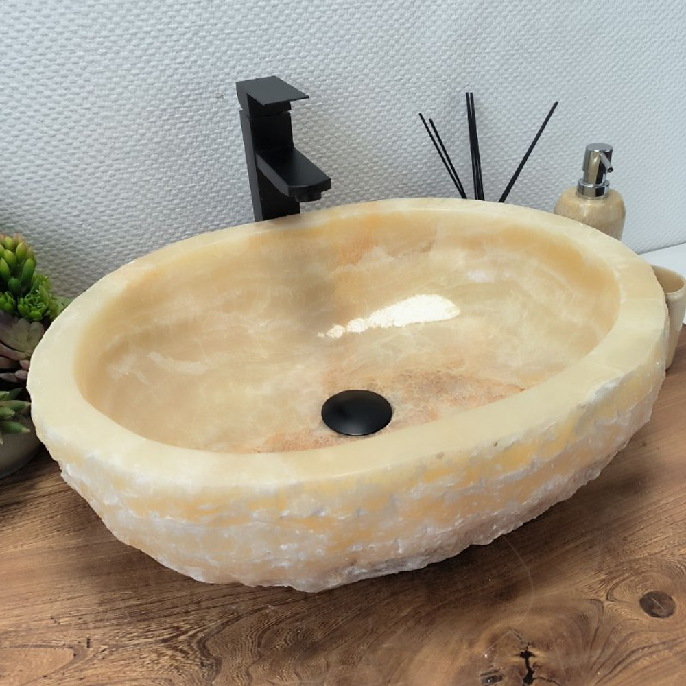 Раковина из оникса Erozy Yellow EO-62576 51*40*15 0095