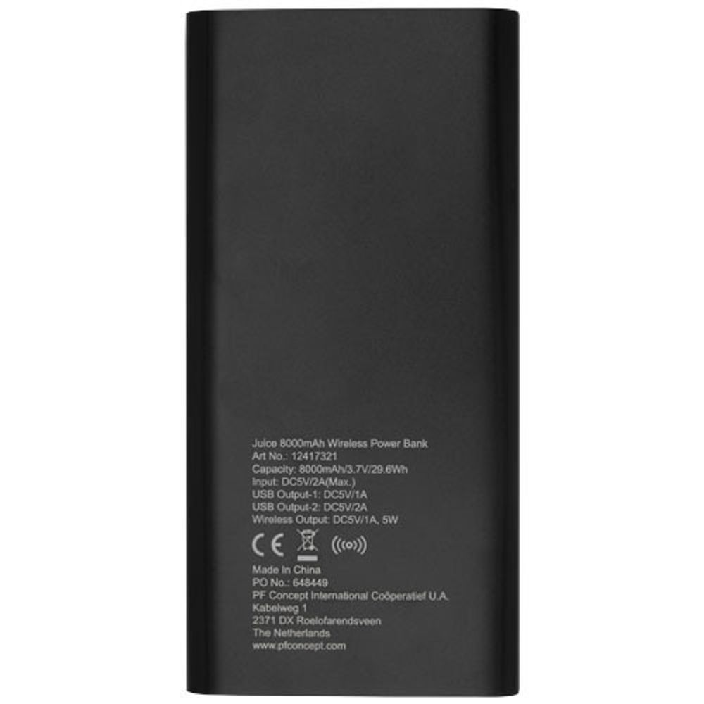 Беспроводное портативное зарядное устройство емкостью 8000 мАч Juice