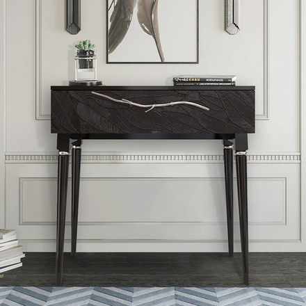 Консоль Арт Колор leaves Классик Сильвер Терпкий коричневый