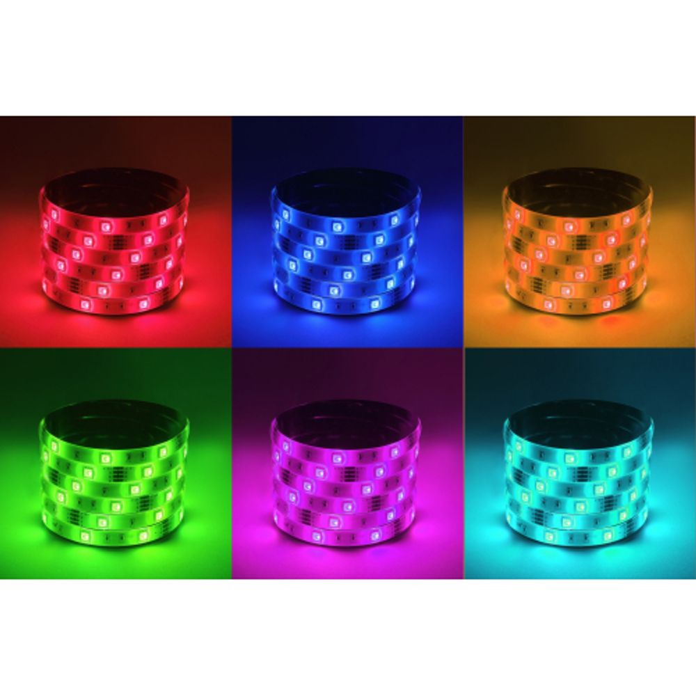 Светодиодная лента ЭРА LS5050-7,2-30-12-RGB-IP65-2year-5m многоцветная | Светодиодные ленты 12В 2 год
