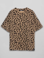 Футболка для девочки леопардовая