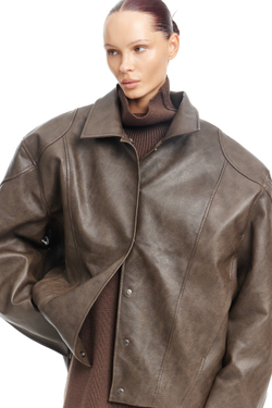 Кожаная куртка URBAN Brown